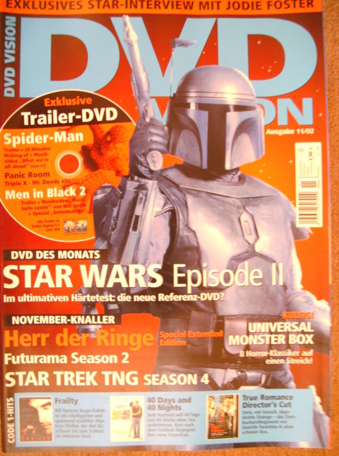 DVD VISION (De) magazine side cover Issue 11  2002