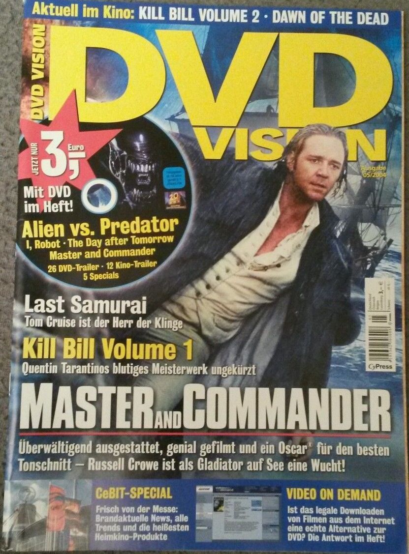 DVD VISION (De) magazine side cover Issue 5  2004
