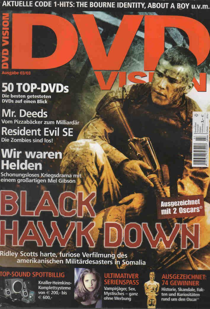 DVD VISION (De) magazine side cover Issue 3  2003