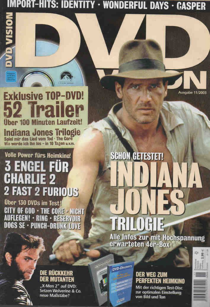 DVD VISION (De) magazine side cover Issue 11  2003