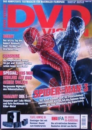 DVD VISION (De) magazine side cover Issue 11 November 2007