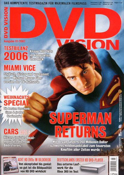 DVD VISION (De) magazine side cover Issue 1  2007