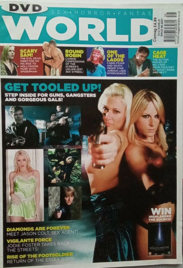 DVD WORLD magazine side cover Issue 56  2008