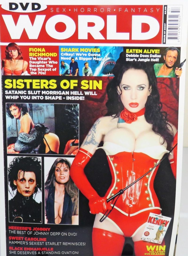 DVD WORLD magazine side cover Issue 57  2008
