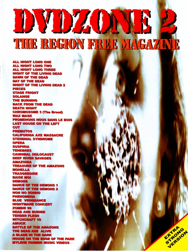 DVD ZONE magazine side cover Issue 2 Summer 2001