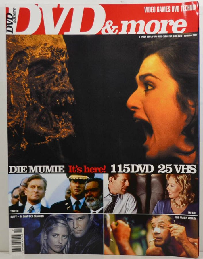 DVD AND MORE magazine side cover  November 2001