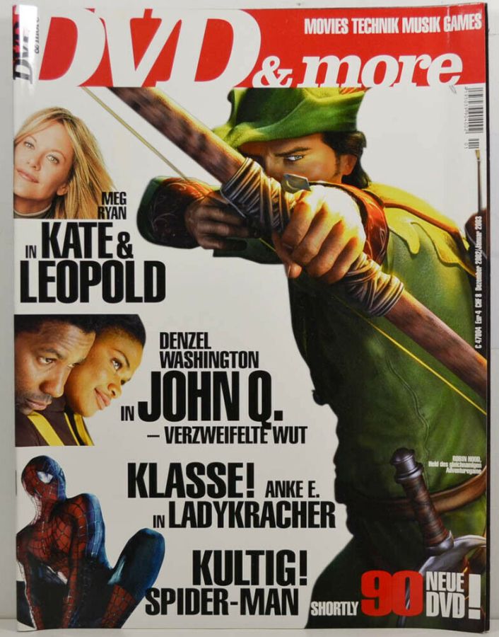DVD AND MORE magazine side cover  December 2002/ January 2003 
