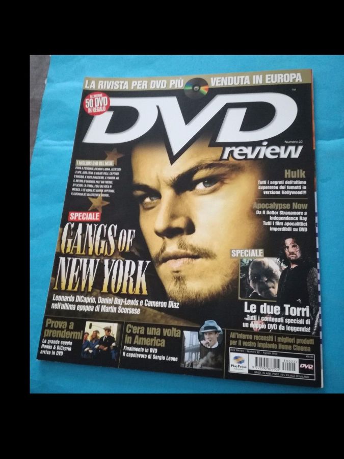 DVD REVIEW (It) magazine side cover Issue 22  August 2003
