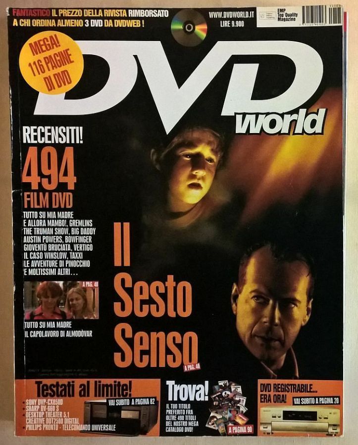 DVD WORLD (It) magazine side cover Issue 8  May 2000