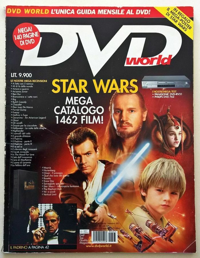 DVD WORLD (It) magazine side cover Issue 23  November 2001