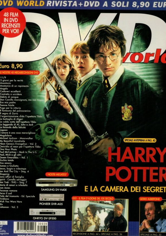 DVD WORLD (It) magazine side cover Issue 39  April 2003