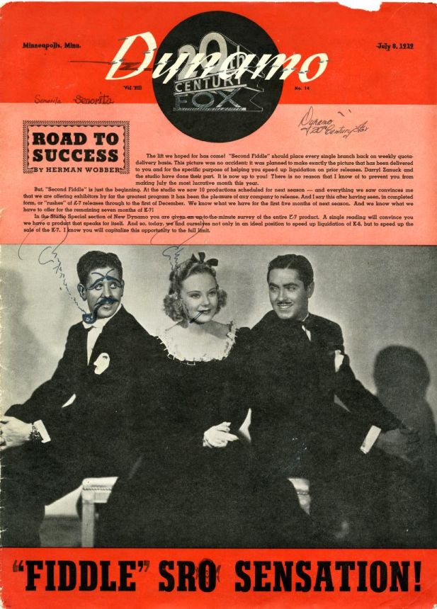 DYNAMO magazine side cover 8 July 1932