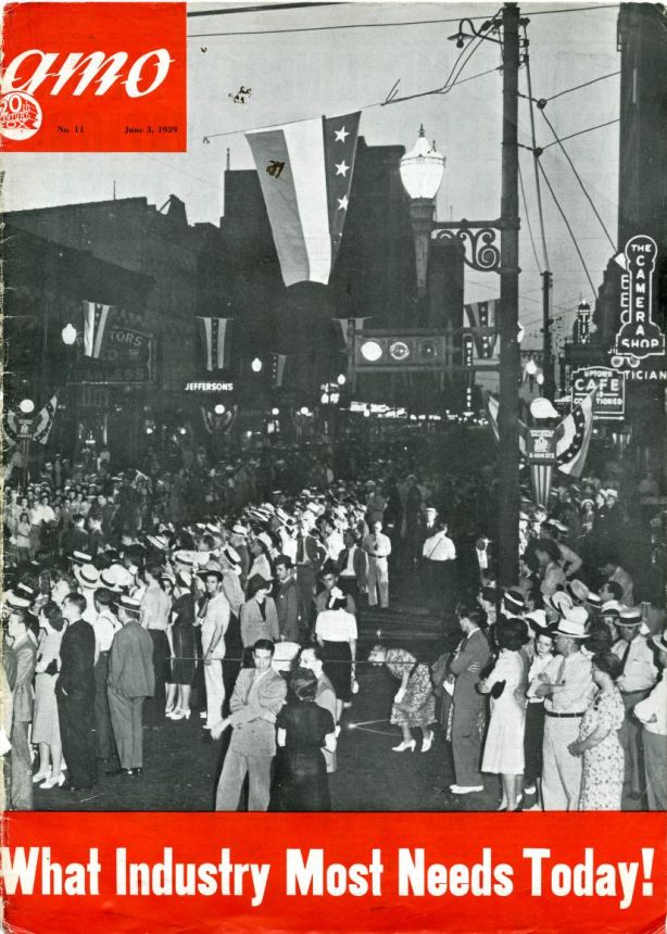 DYNAMO magazine side cover 3 June 1939