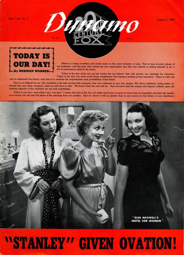 DYNAMO magazine side cover 5 August 1939