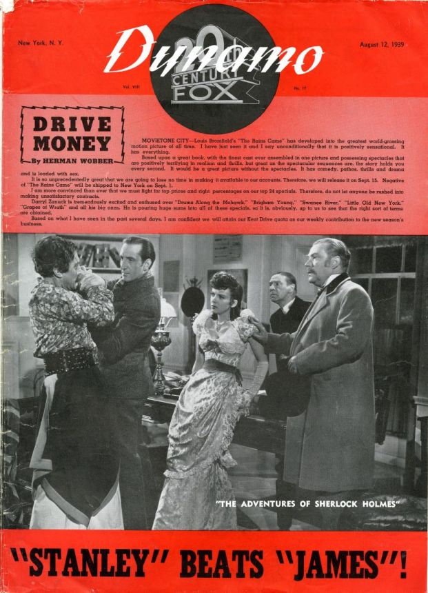 DYNAMO magazine side cover 12 August 1939