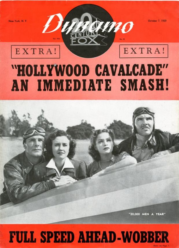DYNAMO magazine side cover 7 October 1939