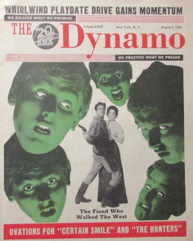 DYNAMO magazine side cover 9 August 1958
