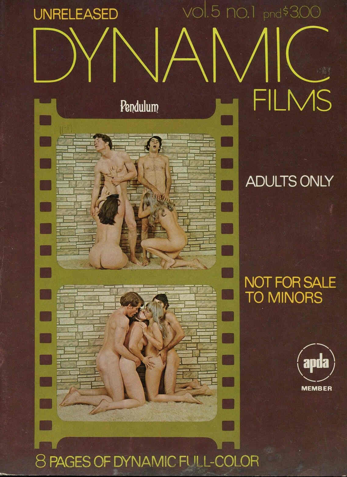 DYNAMIC FILMS magazine side cover  Vol 5 # 1  1971