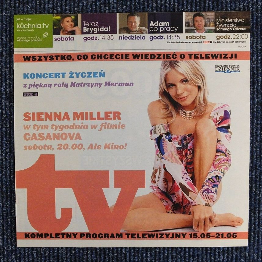 DZIENNIK TV magazine side cover 21 May 2010