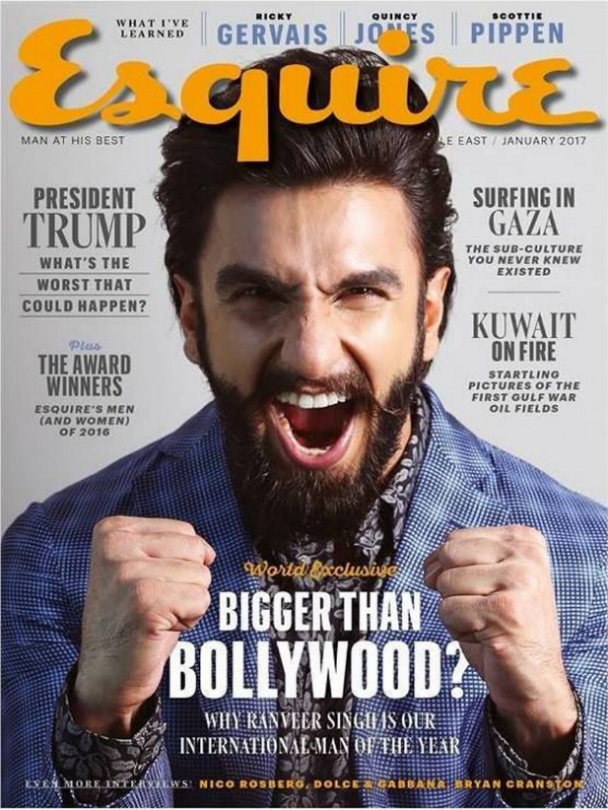 ESQUIRE UNITED ARAB EMIRATES magazine side cover  January 2017