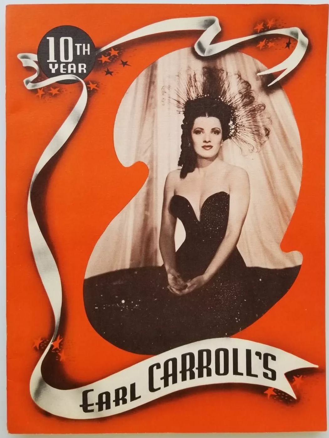 EARL CARROLLS HOLLYWOOD magazine side cover Issue 10   1947
