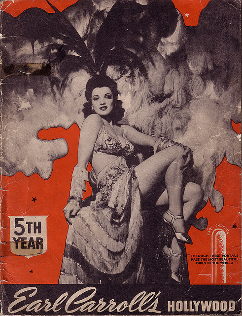 EARL CARROLLS HOLLYWOOD magazine side cover Issue 5  1942