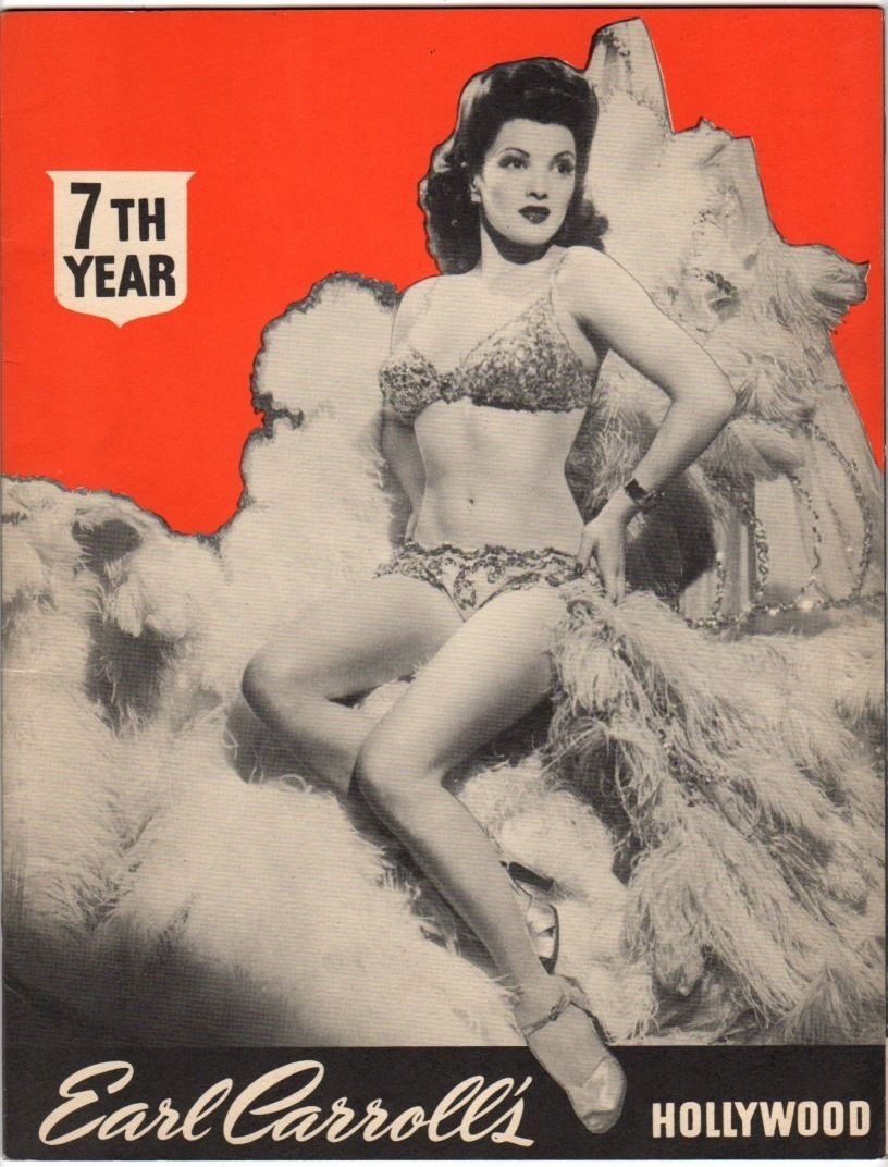 EARL CARROLLS HOLLYWOOD magazine side cover Issue 7  1944