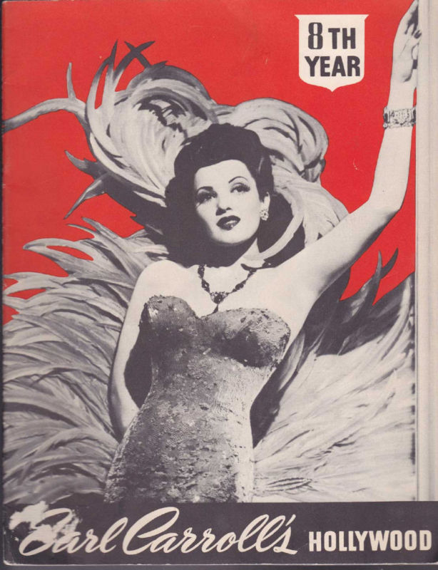 EARL CARROLLS HOLLYWOOD magazine side cover Issue 8  1945