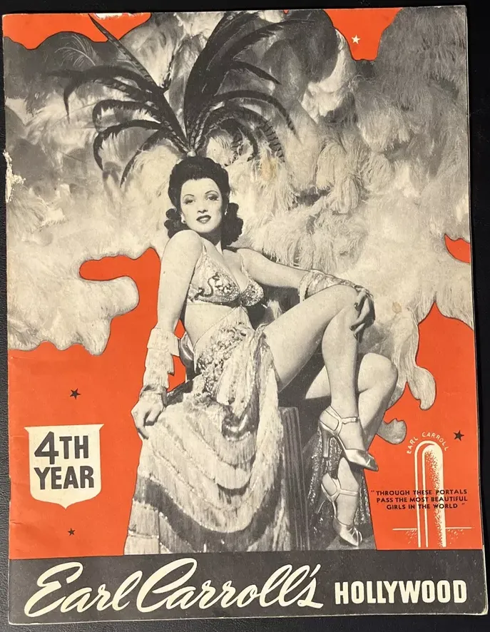 EARL CARROLLS HOLLYWOOD magazine side cover Issue 4  1941