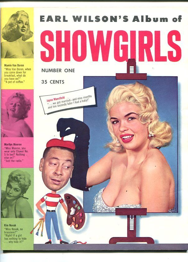 EARL WILSONS ALBUM OF SHOWGIRLS magazine side cover Issue 1  1956