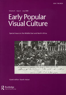 EARLY POPULAR VISUAL CULTURE magazine side cover  Vol 6 No 2 July 2008