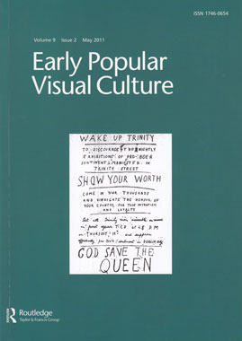 EARLY POPULAR VISUAL CULTURE magazine side cover  Vol 9 No 2 May 2011