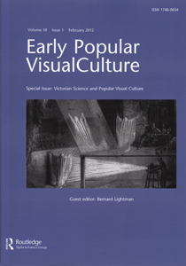 EARLY POPULAR VISUAL CULTURE magazine side cover  Vol 10 No 1 February 2012