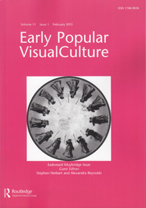 EARLY POPULAR VISUAL CULTURE magazine side cover  Vol 11 No 1 February 2013