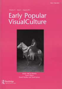 EARLY POPULAR VISUAL CULTURE magazine side cover  Vol 11 No 3 August 2013