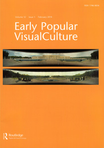 EARLY POPULAR VISUAL CULTURE magazine side cover  Vol 12 No 1 February 2014