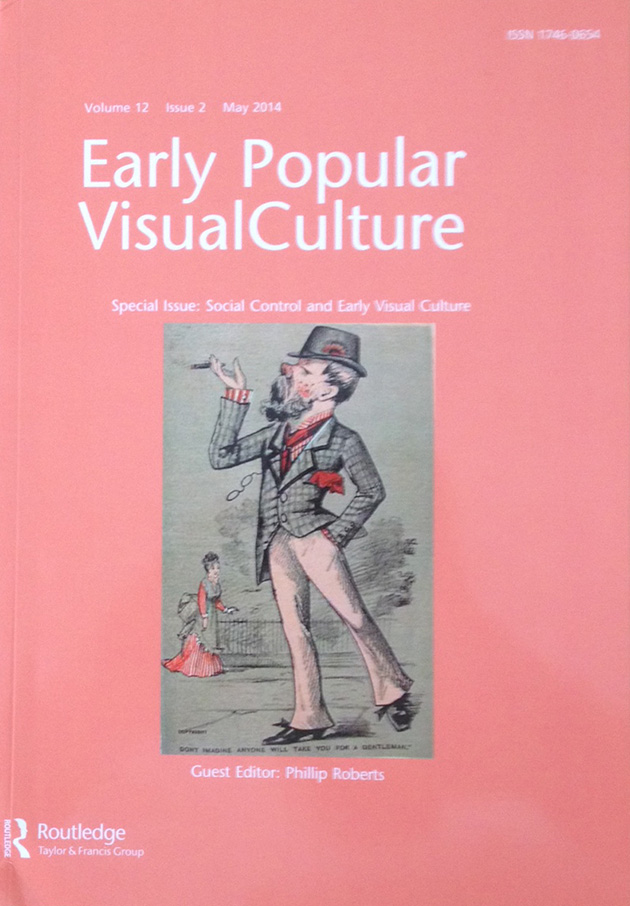EARLY POPULAR VISUAL CULTURE magazine side cover  Vol 12 No 2 May 2014
