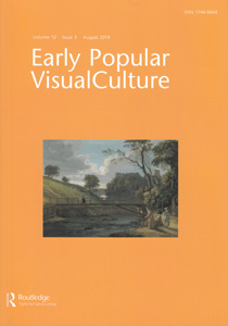 EARLY POPULAR VISUAL CULTURE magazine side cover  Vol 12 No 3 August 2014