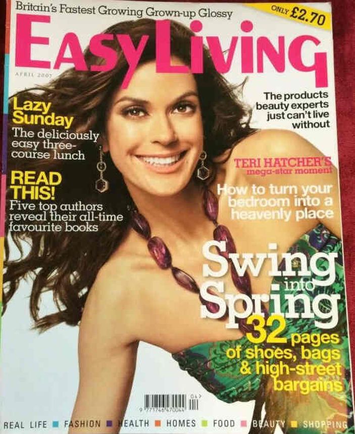 EASY LIVING magazine side cover  April 2007