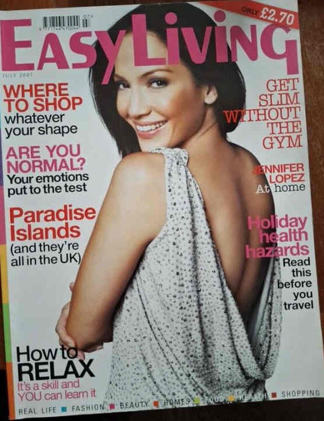 EASY LIVING magazine side cover  July 2007