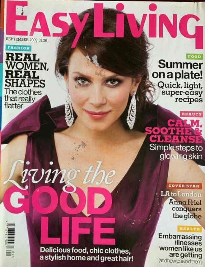 EASY LIVING magazine side cover  September 2007