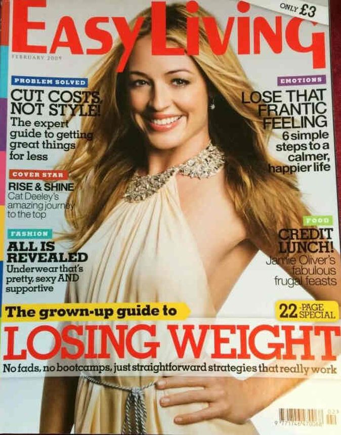 EASY LIVING magazine side cover  February 2009
