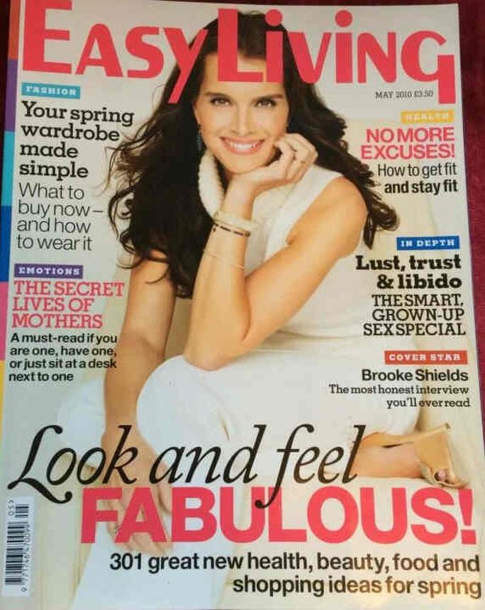 EASY LIVING magazine side cover  May 2010
