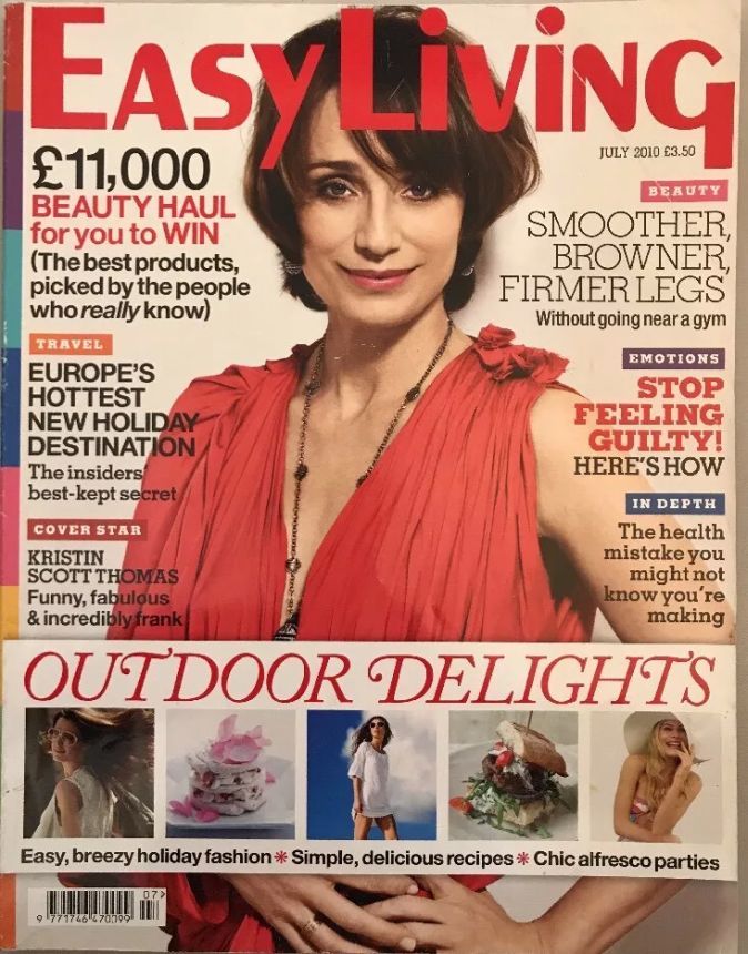 EASY LIVING magazine side cover  July 2010