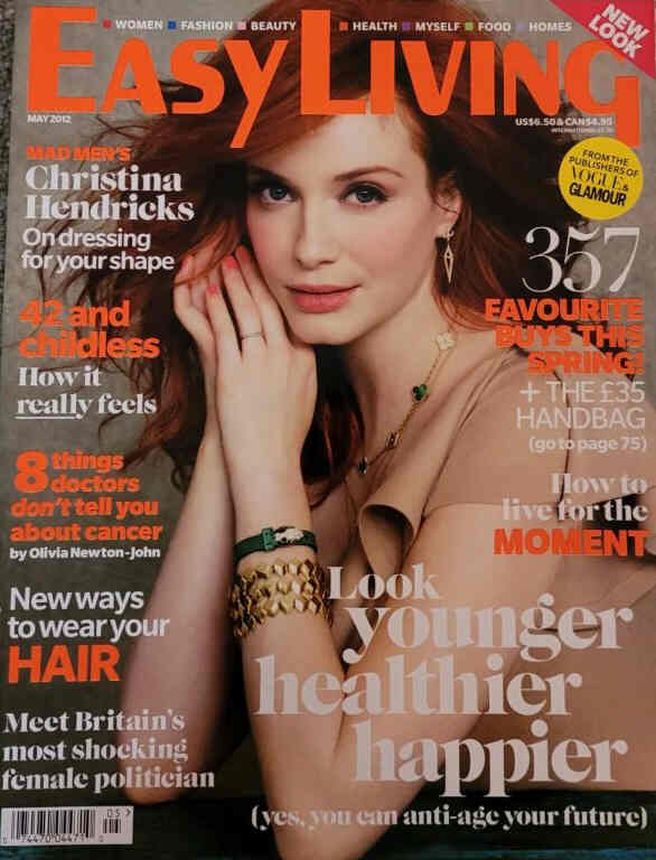 EASY LIVING magazine side cover  May 2012