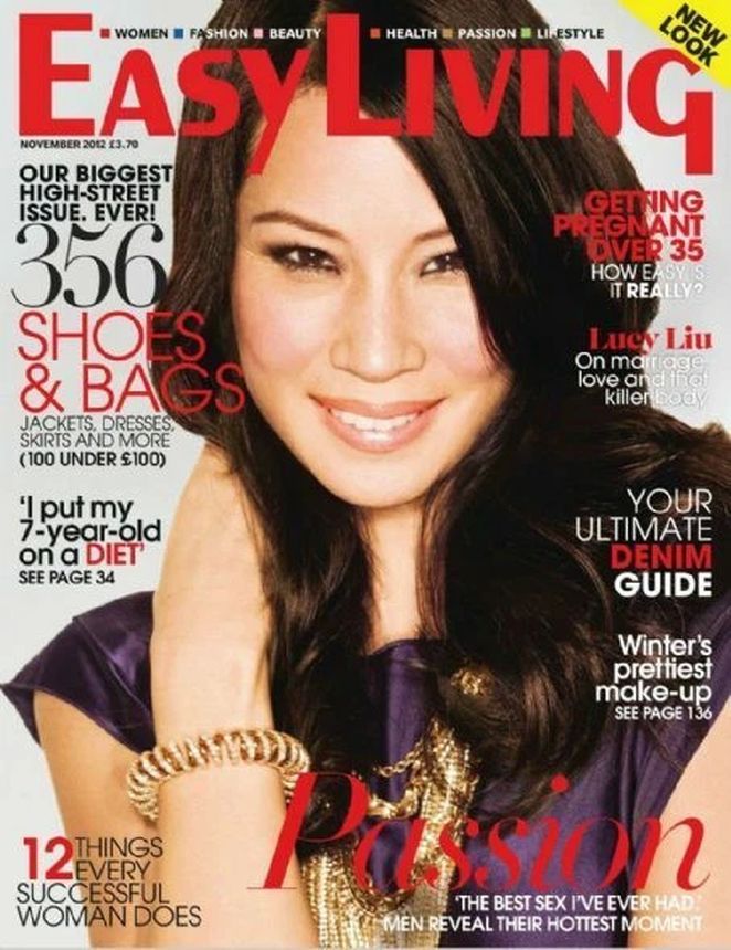 EASY LIVING magazine side cover  November 2012