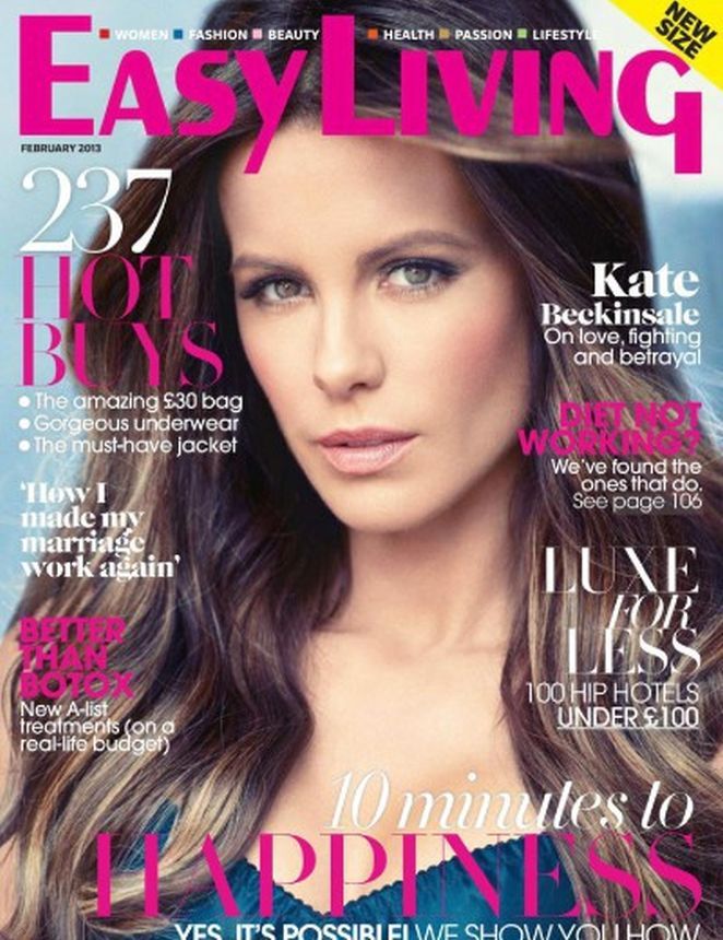 EASY LIVING magazine side cover  February 2013