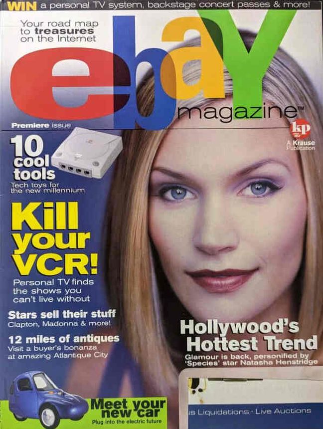 EBAY magazine side cover  Vol 1 # 1 November 1999