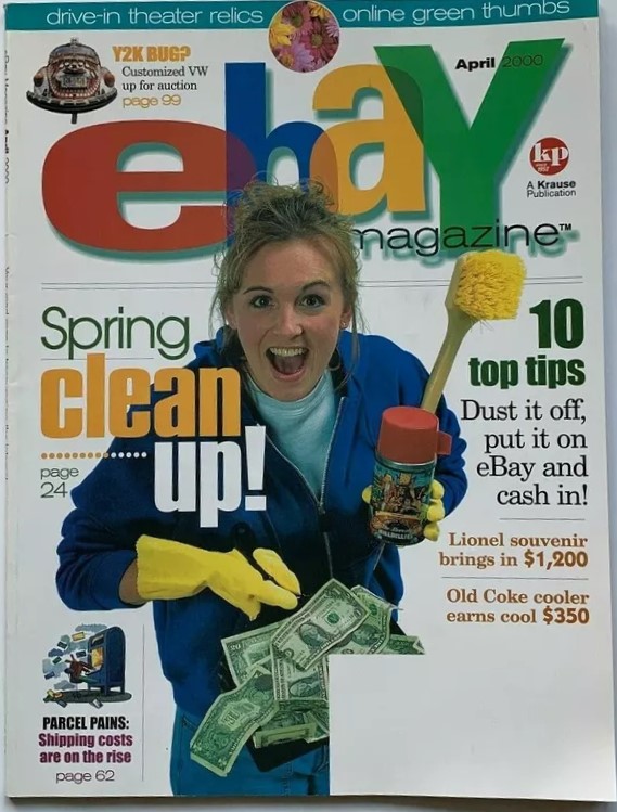 EBAY magazine side cover  April 2000