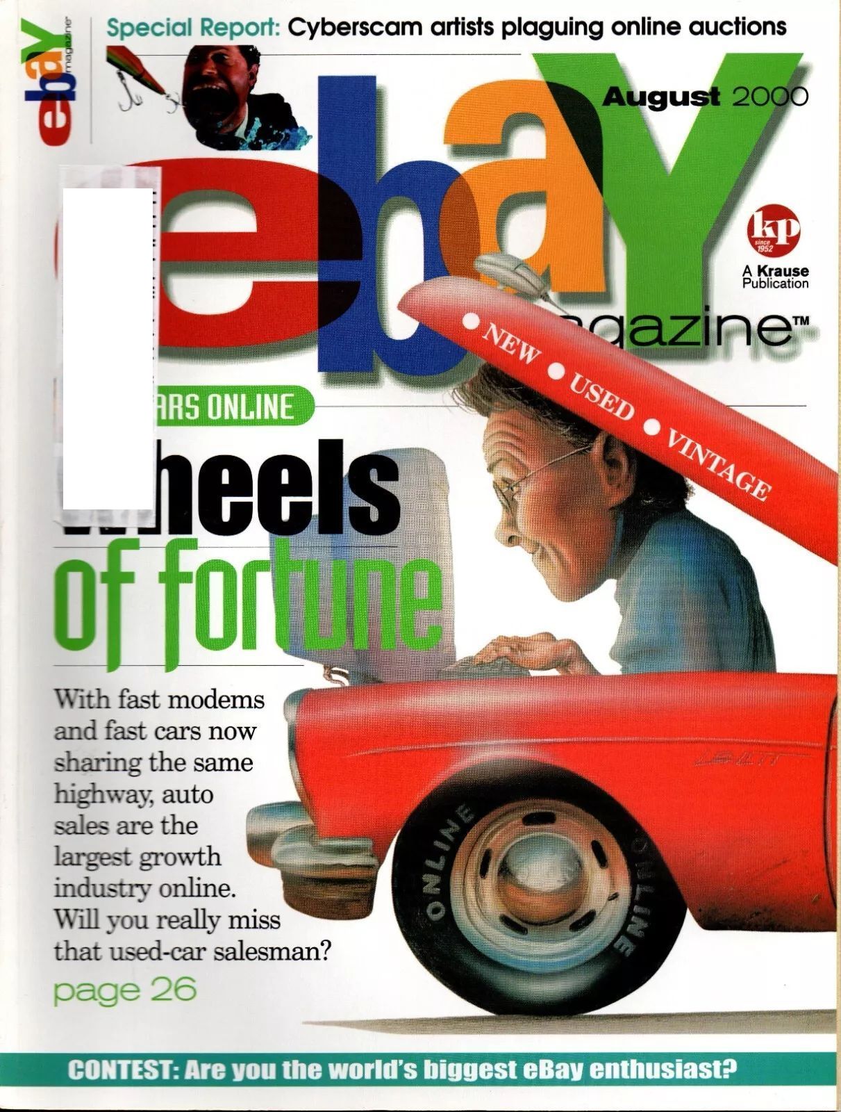 EBAY magazine side cover  August 2000
